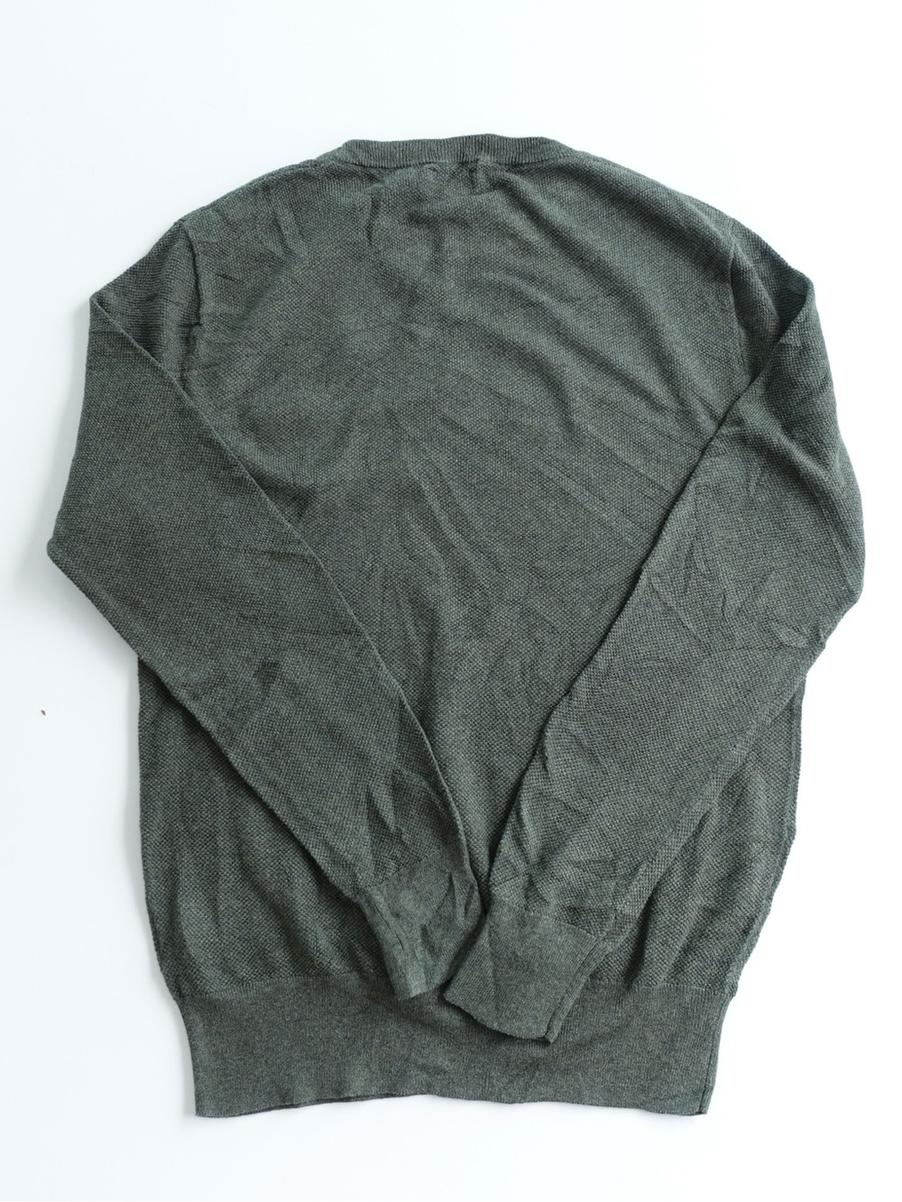J. Crew Men's Crewneck Sweater in Olive Green | Small - Picture 7 of 7
